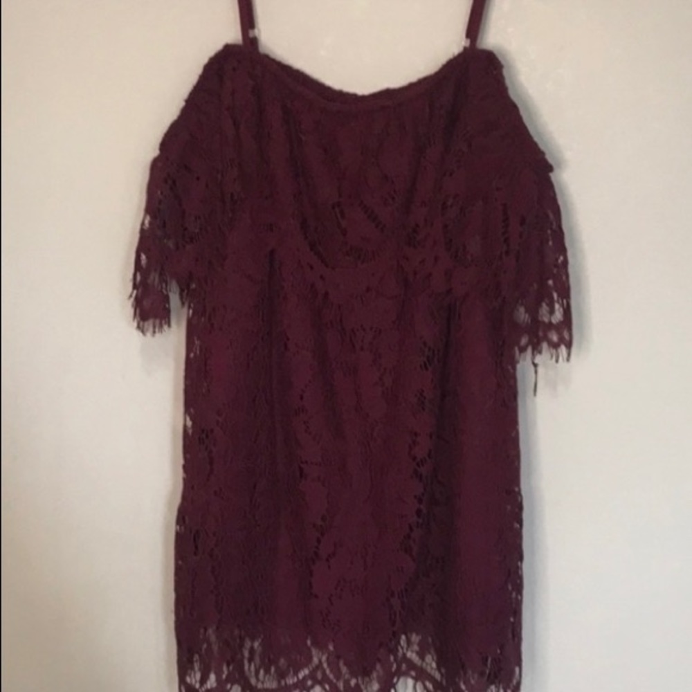 No Boundaries Maroon Blouse